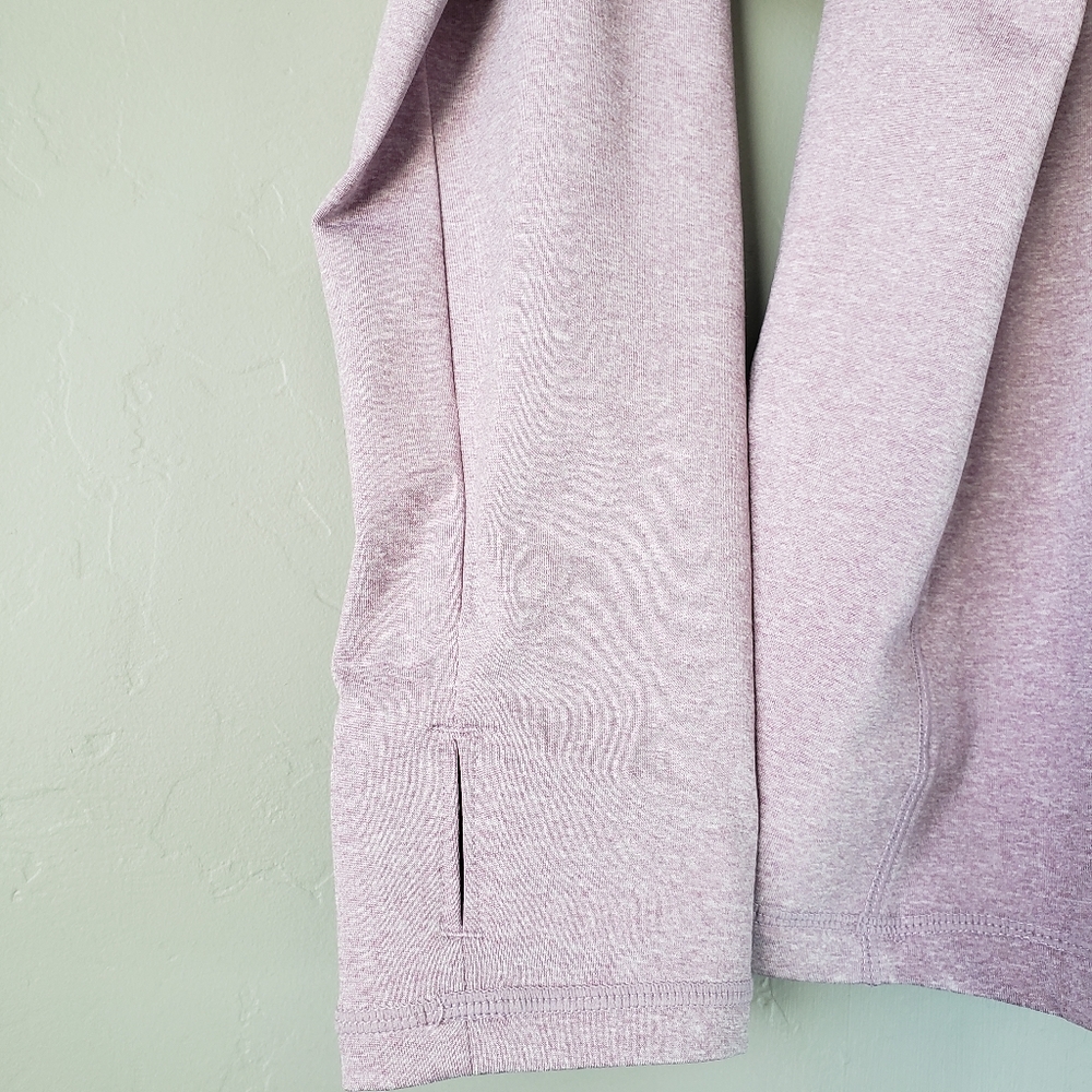 Reebok womens slim with thumb holes long sleeve shirt / top size L purple - Picture 5 of 10